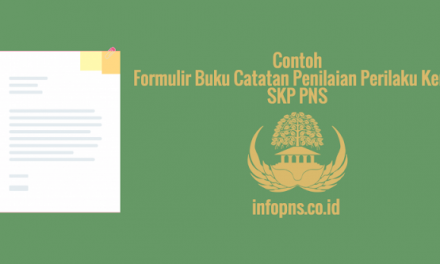 [CONTOH BERKAS] Formulir Buku Catatan Penilaian Perilaku Kerja SKP PNS