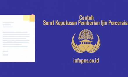 [CONTOH BERKAS] Surat Keputusan Pemberian Izin Perceraian