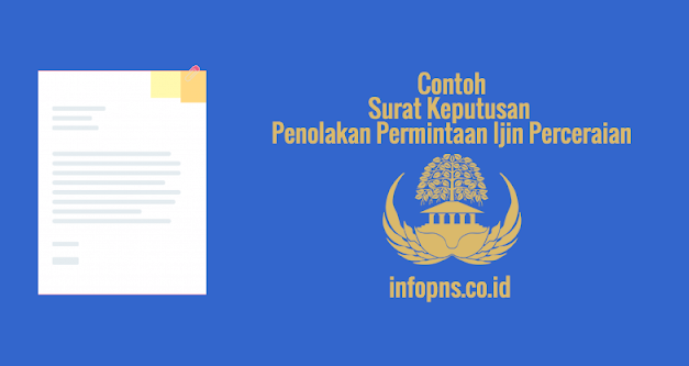 [CONTOH BERKAS] Surat Keputusan Penolakan Permintaan Izin Perceraian