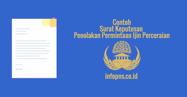 [CONTOH BERKAS] Surat Keputusan Penolakan Permintaan Izin Perceraian