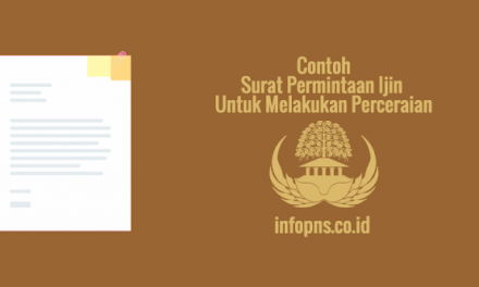 [CONTOH BERKAS] Surat Permintaan Izin Untuk Melakukan Perceraian