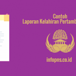 [SAMPEL] Laporan Kelahiran Anak