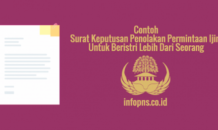 [SAMPEL] Surat Keputusan Penolakan Permintaan Ijin Untuk Beristri Lebih Dari Seorang