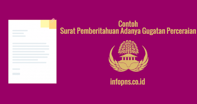 [SAMPEL] Surat Pemberitahuan Adanya Gugatan Perceraian