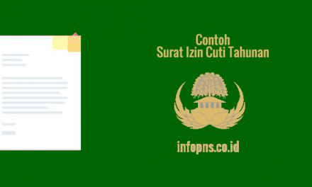[CONTOH DOKUMEN] Surat Izin Cuti Tahunan