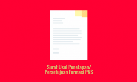 [CONTOH DOKUMEN] Surat Usul Penetapan Formasi PNS