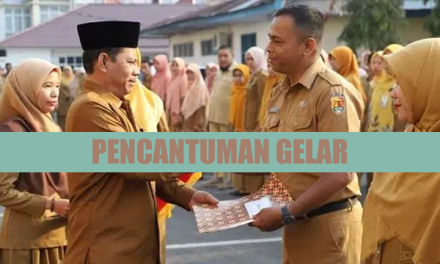 PEMBERIAN PENCANTUMAN GELAR/ PENINGKATAN PENDIDIKAN