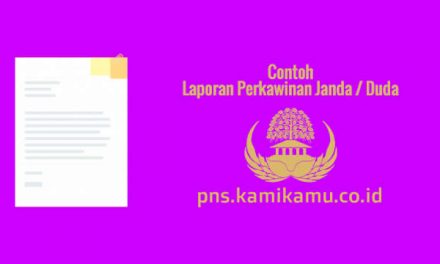 [CONTOH BERKAS] Laporan Perkawinan Janda-Duda