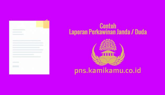 [CONTOH BERKAS] Laporan Perkawinan Janda-Duda