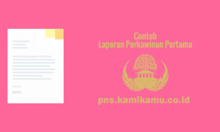 [CONTOH BERKAS] Laporan Perkawinan Pertama