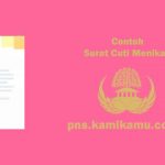 [CONTOH BERKAS] Surat Cuti Menikah PNS